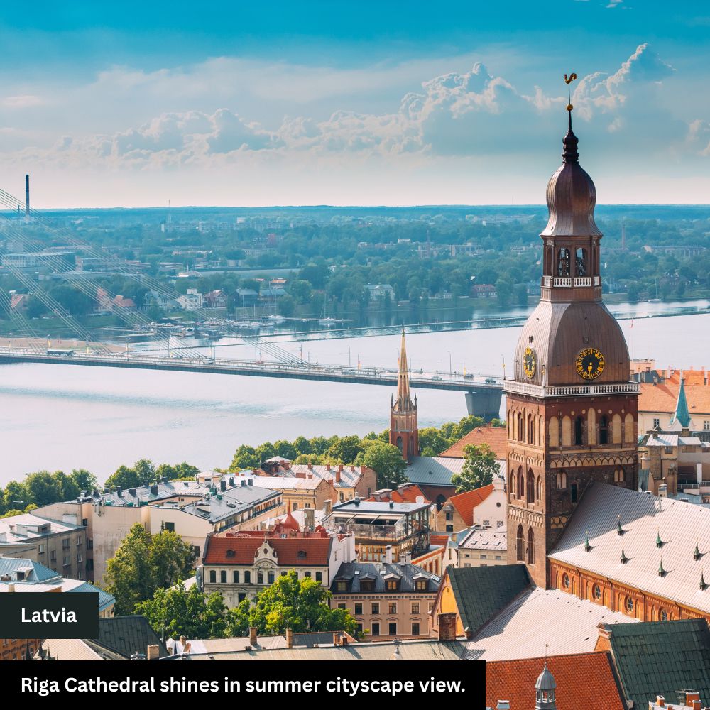Riga Cathedral shines in summer
