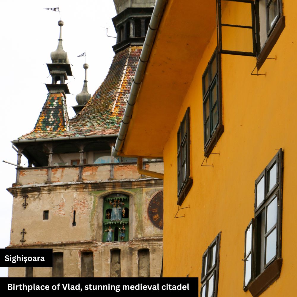 Historic house in Romania, known as the birthplace of Vlad the Impaler, with medieval charm and cultural heritage