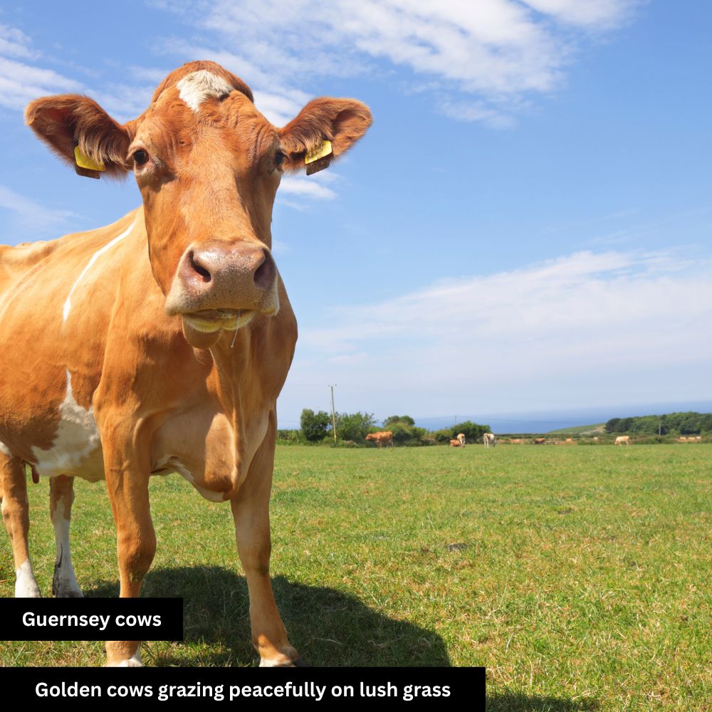 Guernsey cow, rich breed