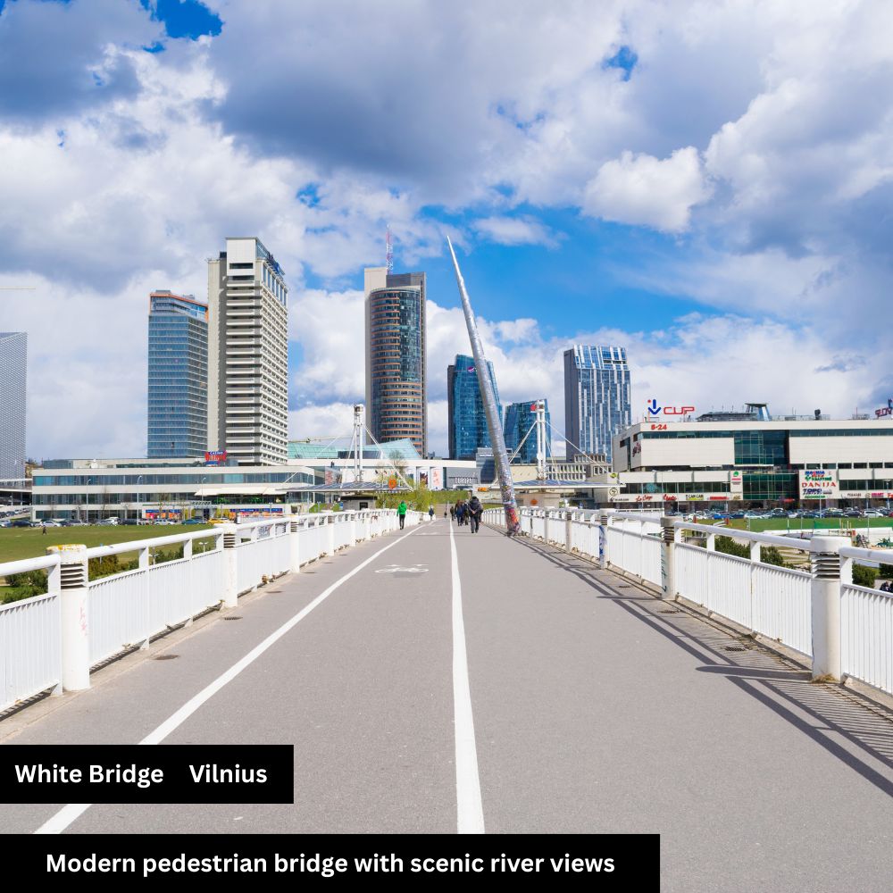 white bridge, Vilnius