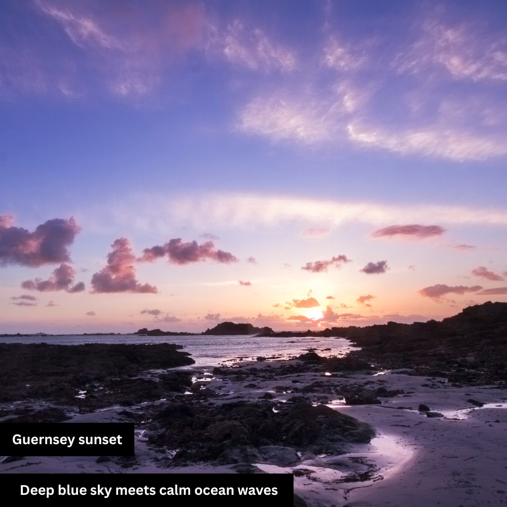 Guernsey sunset view