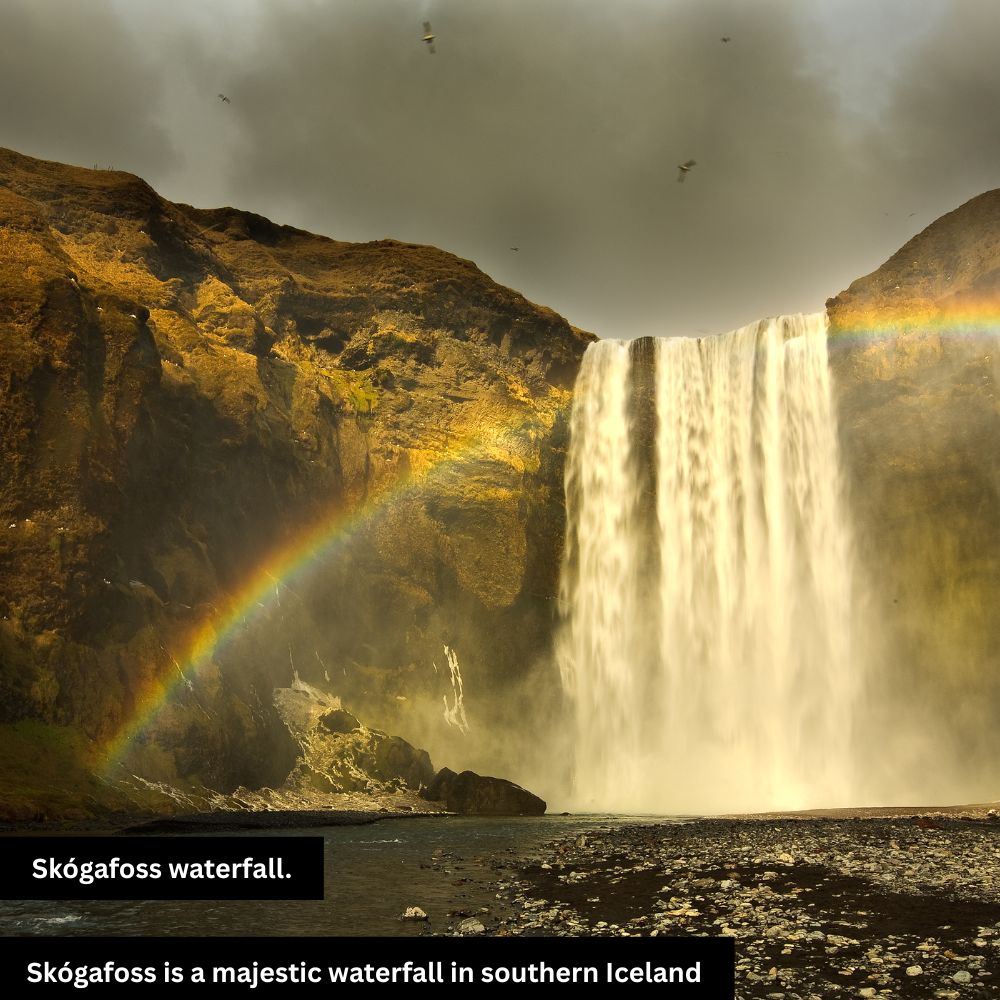 skogafoss waterfall