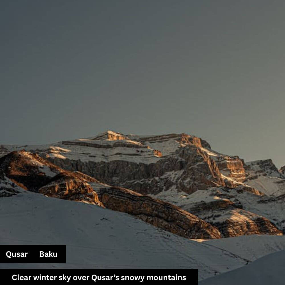 Ancient mountains whisper stories above Baku’s skyline.