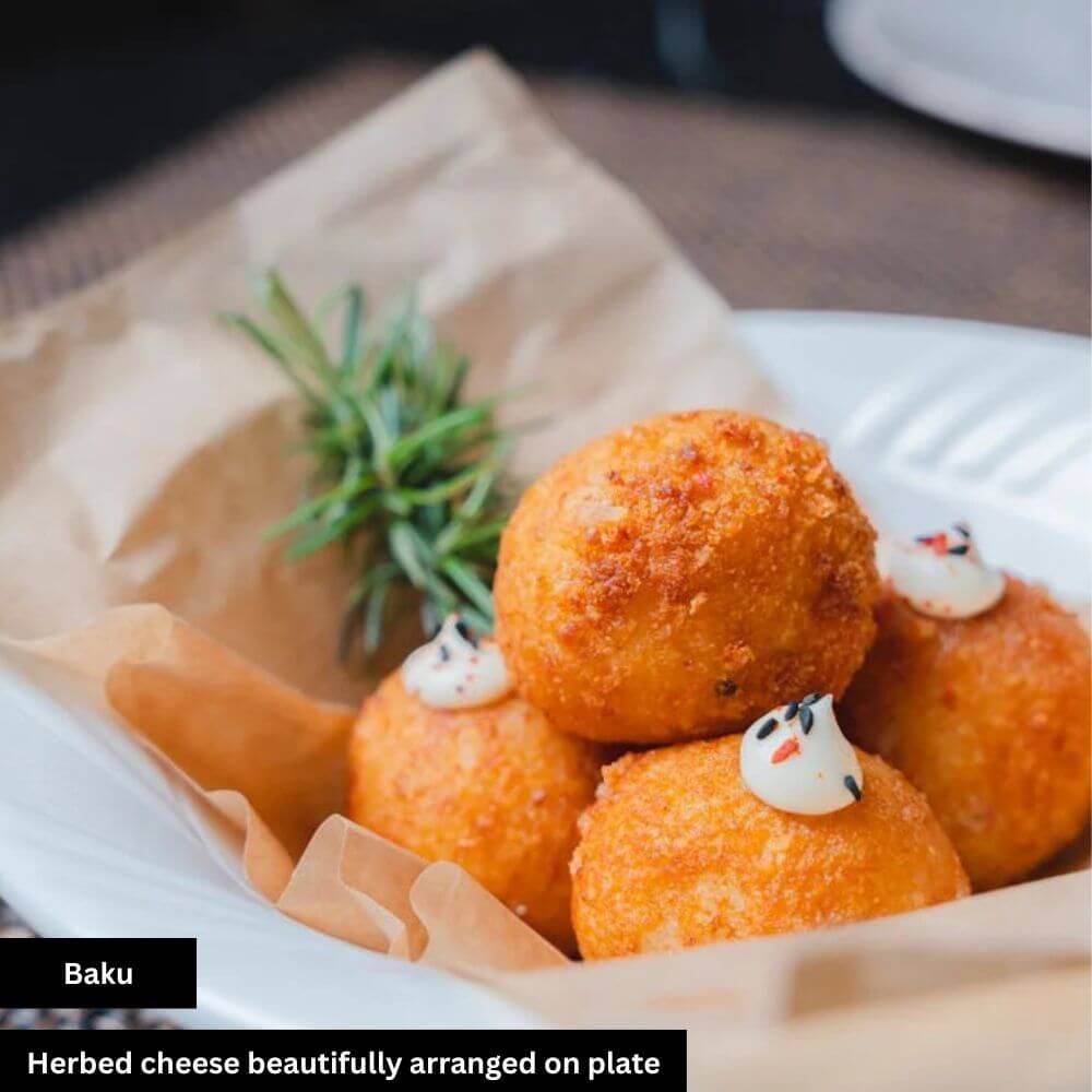 Creamy cheese packed with fresh garden herbs