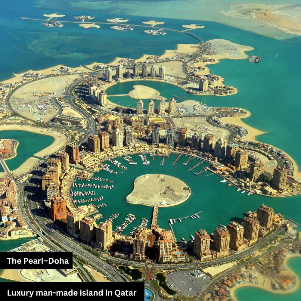 the pearl-doha luxury man-made island in qatar