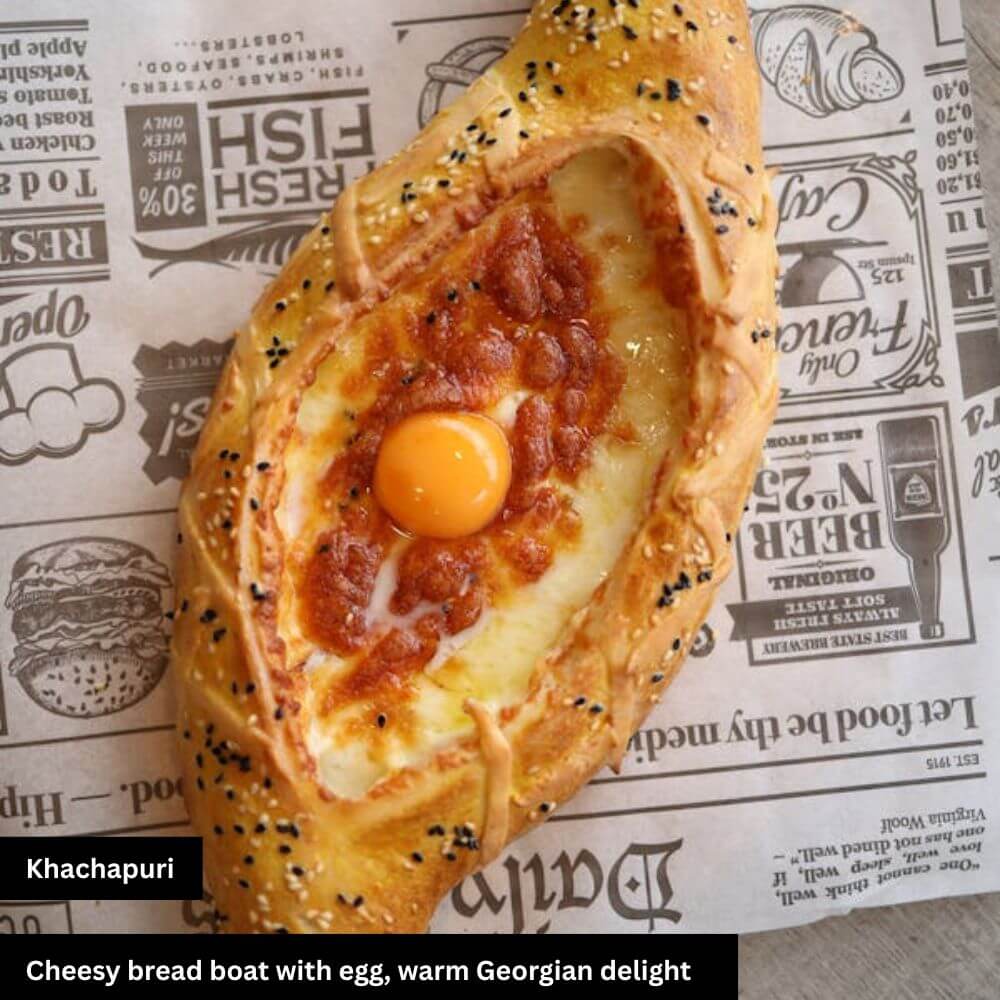 khachapuri chess bread boat