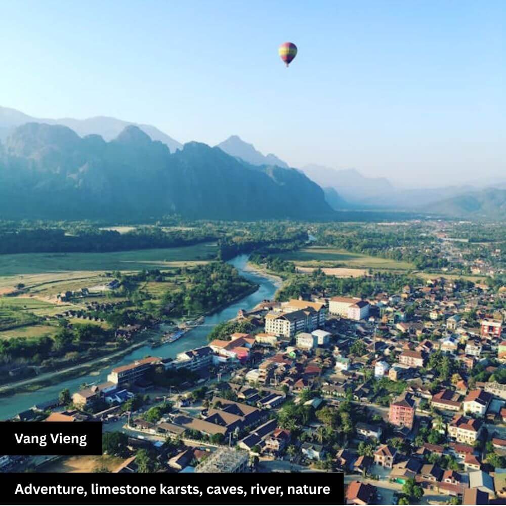 Vang Vieng city view