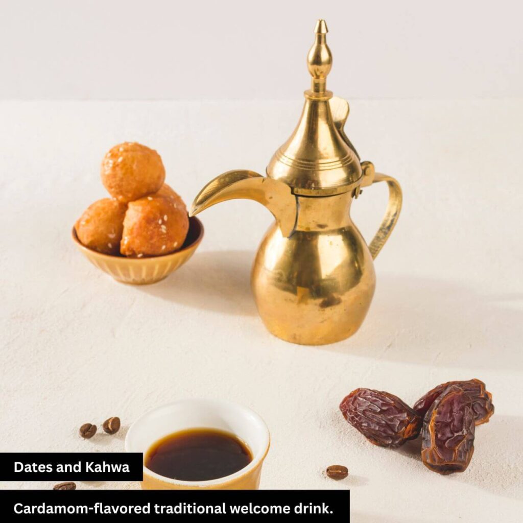 date and kehwa arabic dish