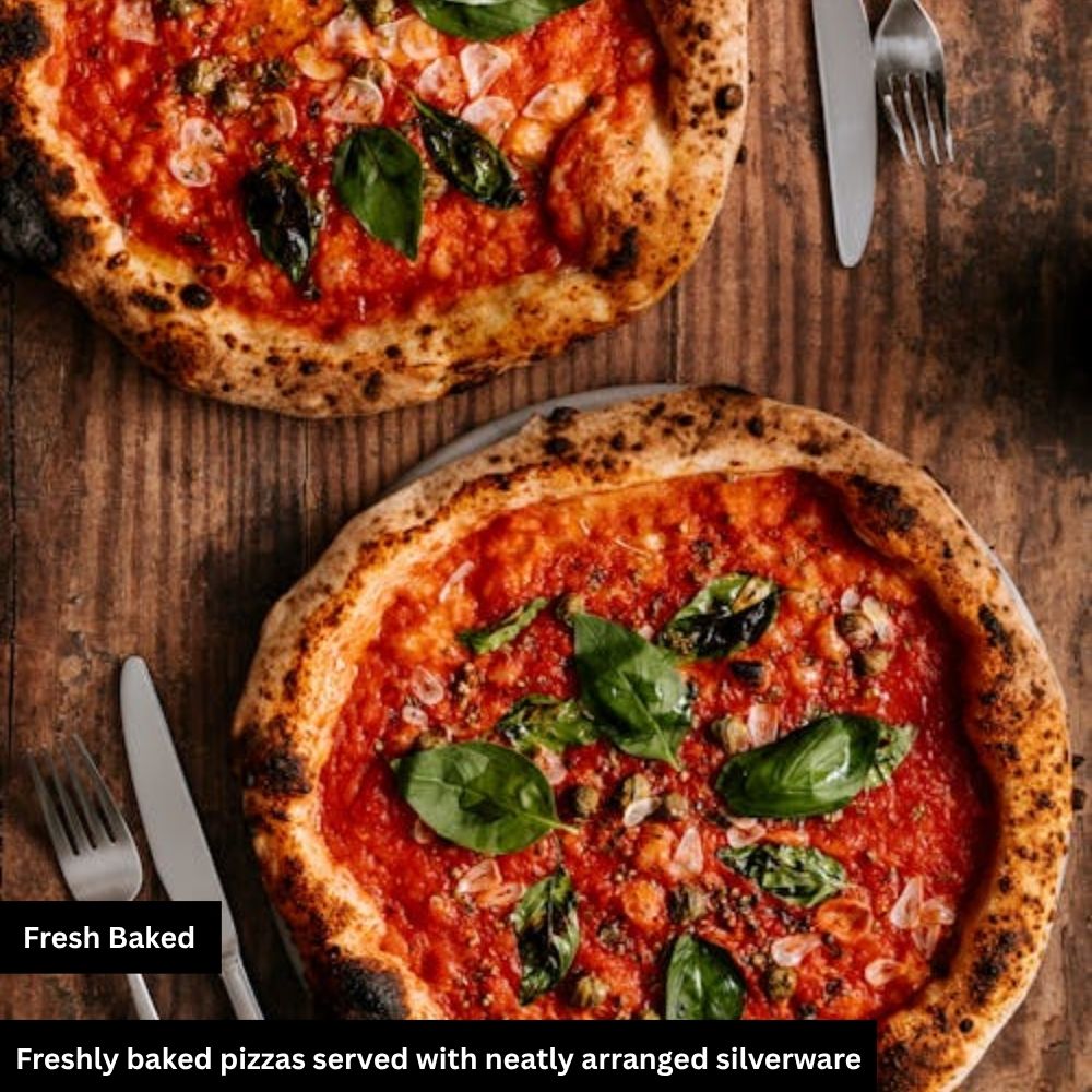 fresh baked pizzas