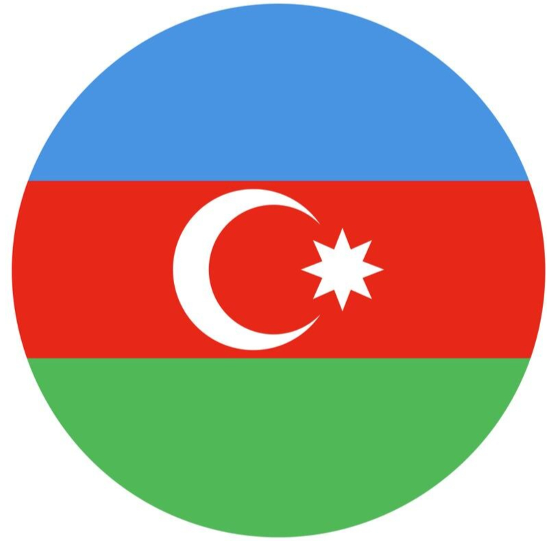 Azerbaijan flag logo