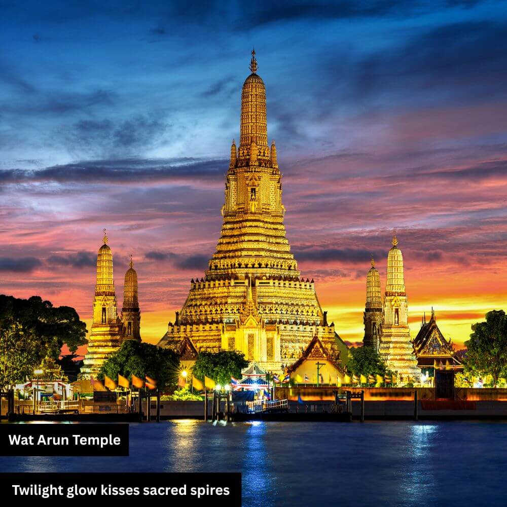 Wat Arun, the Temple of Dawn, is a stunning Buddhist temple in Bangkok,