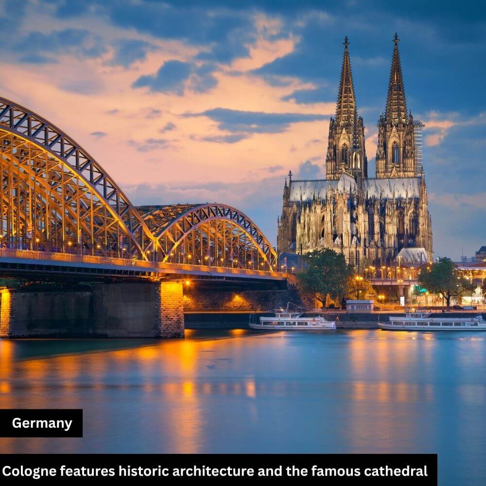 cologne features historic architecture cathedral