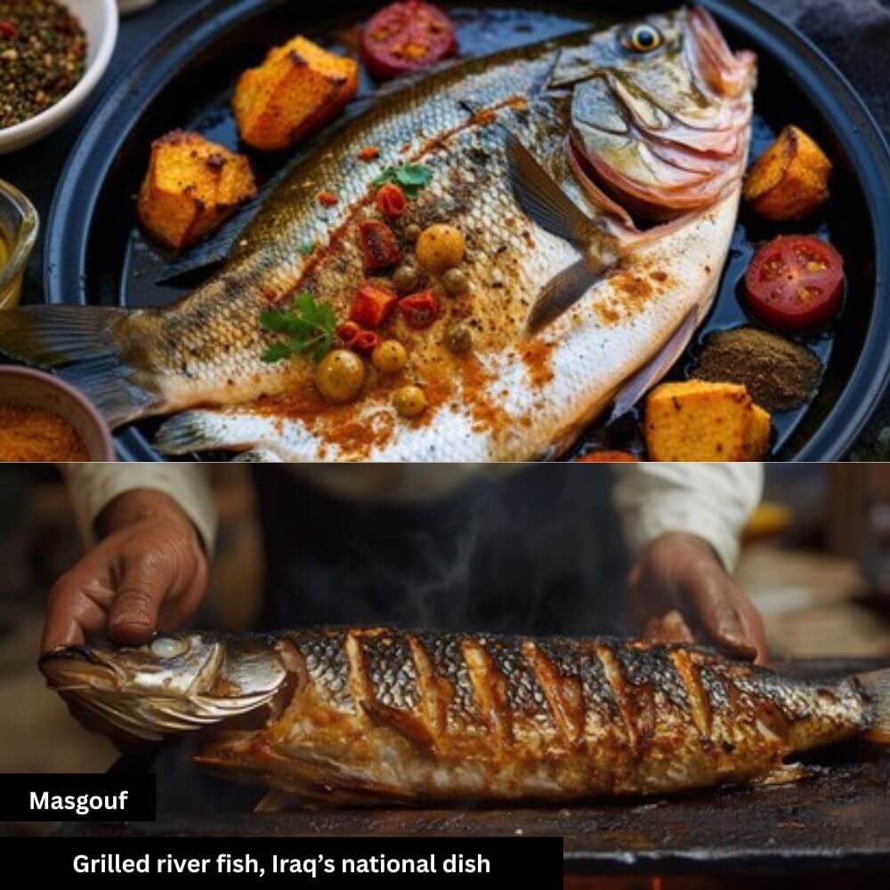 masgouf grilled river fish