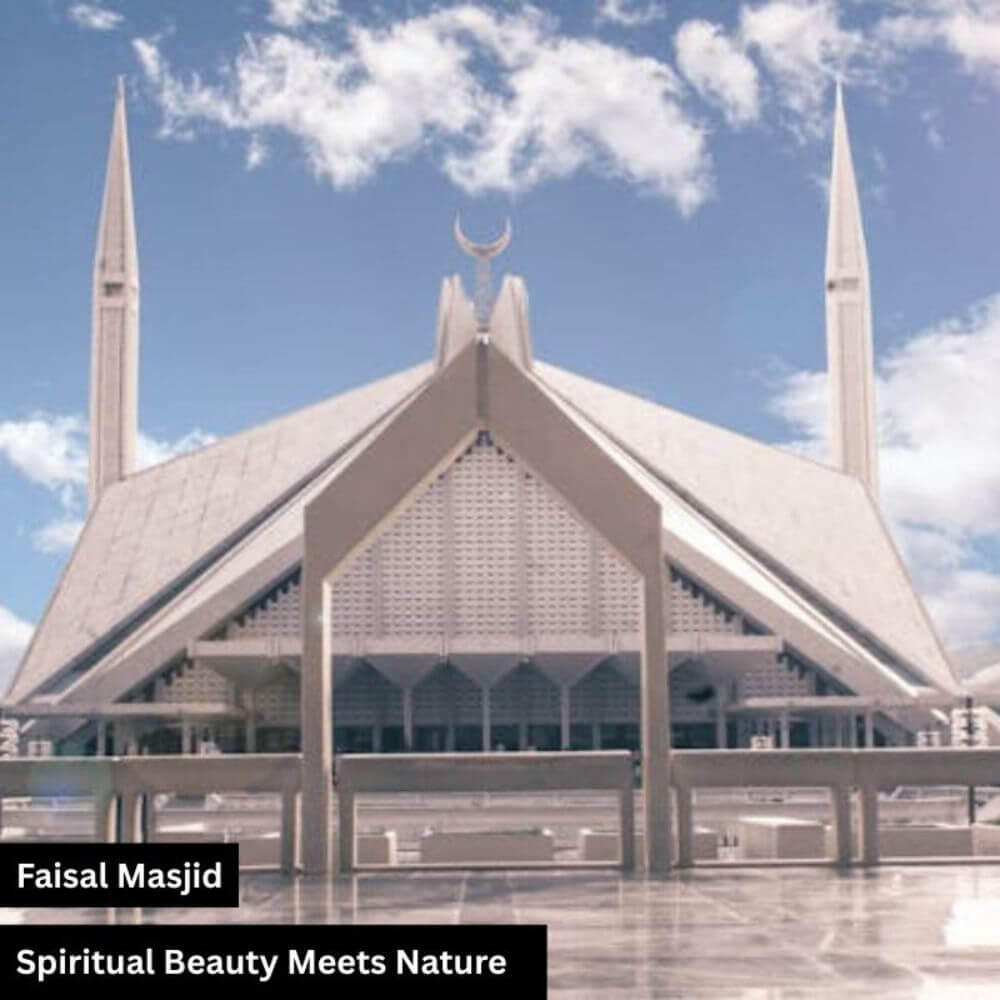 Faisal mosque,spiritual beauty meets natur