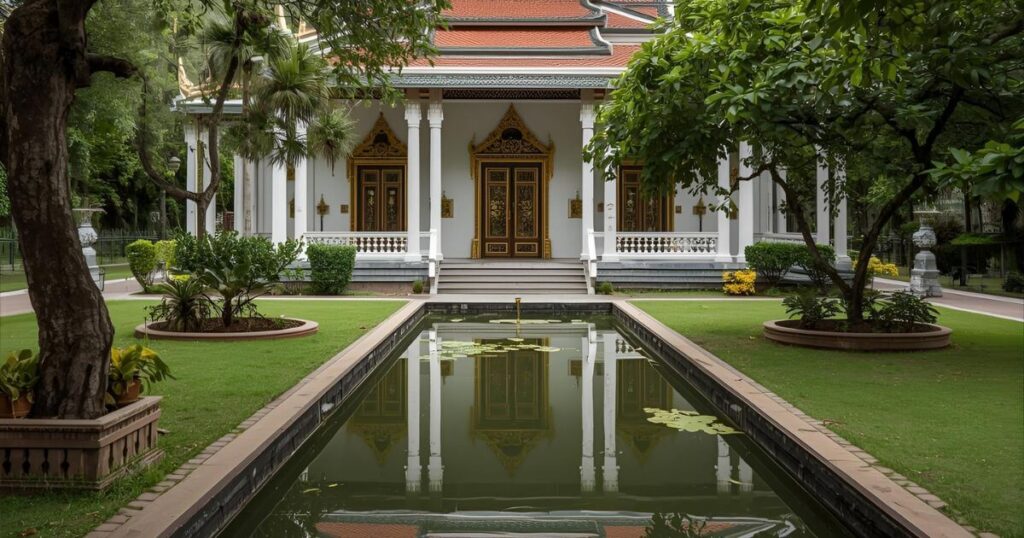 Bang Pa-In Summer Palace Ayutthaya – canal, gardens, and golden architecture