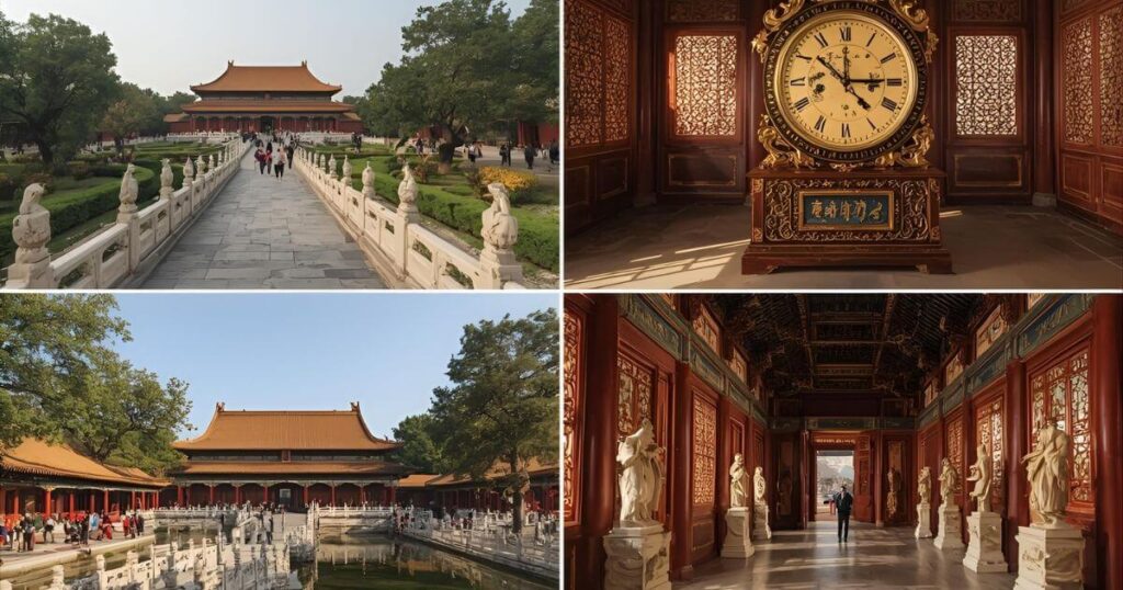 Forbidden City in Beijing, China – famous landmarks and historic spots inside the palace complex